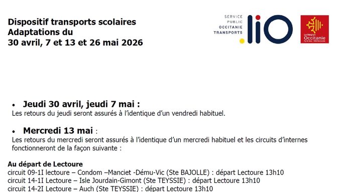 Dispositif Transport Scolaires 
